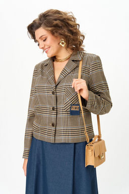 Костюм Aira Style 24-17А Сине-бежевый