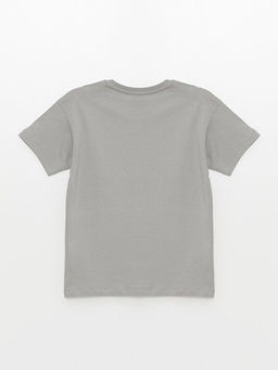 Bisiklet Yaka Bask?l? K?sa Kollu Erkek ?ocuk ?ortlu Pijama Tak?m? - Waikiki фото 3