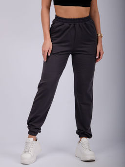 Джоггеры "Селена" серые, футер 2-х нитка начес