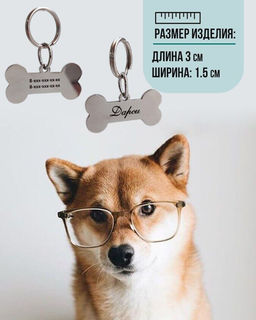 Жетон для собак с индивидуальной гравировкой