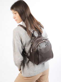 LACCOMA рюкзак НИ77295-коричневый натуральная кожа