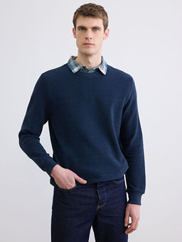 G?mlek Yaka Erkek Sweatshirt