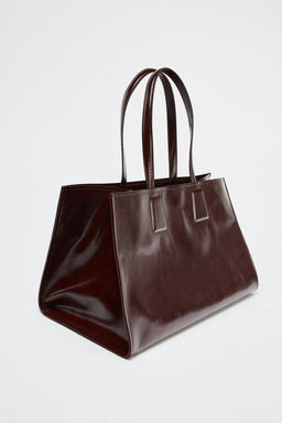 LEATHER TOTE - Zara фото 4