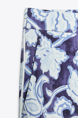 FLORAL PRINT TROUSERS - Zara фото 9