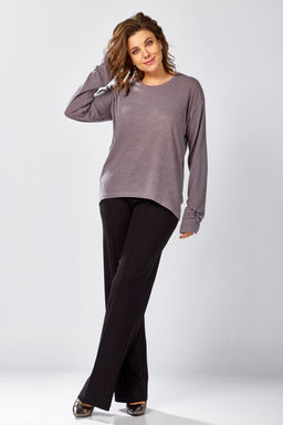 Джемпер BegiModa 4154 Фиолетовый пепел  фото 5