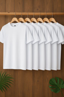 Trendyolmilla Man Beyaz 7li Paket Slim/Dar Kesim %100 Pamuklu T-Shirt TMNSS25TS00234  фото 2