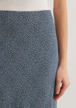 Bask?l? Midi Etek - Mavi фото 6