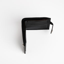 Портмоне мужское на магните, отдел для купюр, для карт, для монет, чёрное