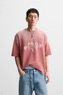 PRINTED KNIT T-SHIRT - Zara фото 2