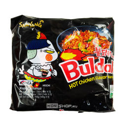 Блок (5 шт.) Лапша б/п со вкусом курицы (острая) Samyang, Корея, 140 г*5шт Акция