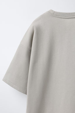 CAMISETA HEAVY WEIGHT TEXTO / Gris medio - Zara фото 7