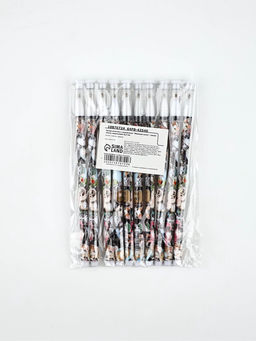 Цена за 10 шт. Ручка пластик с колпачком «Мемные коты», синяя паста, шариковая 0.5 мм