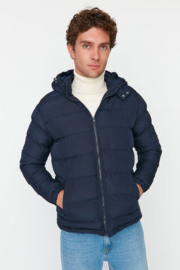 Lacivert Regular Fit R_zgara ve Suya Dayan_kl_ _i_me K__l_k Mont TMNAW22MO0132