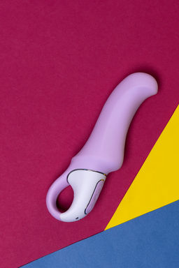 Нереалистичный вибратор Satisfyer Vibes Charming Smile, силикон, фиолетовый, 18,7 см.