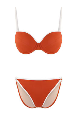 Koyu Lacivert Renk Bloklu Balconette Kapl? Normal Bel Brazilian Bikini Tak?m? TBESS26BT00016 - Trendyolmilla фото 9