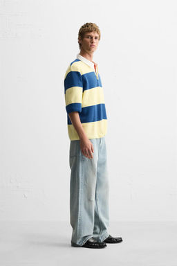 STRIPED KNIT POLO SHIRT - Zara фото 13