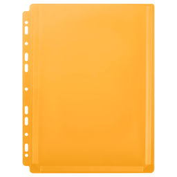Файл-вкладыш А4.180 мкм, Calligrata TOP, ПВХ, с расширением, матовый, вертикальный, 5 штук, дынно-желтый