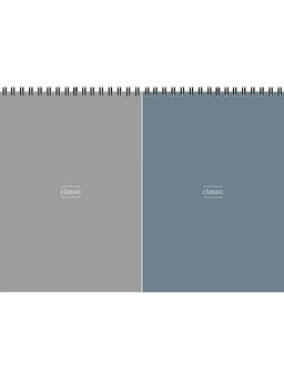 Цена за 2 шт. Блокнот А5 40л. на гребне "Классический дизайн -6" ("Remix", Б40-9316) эконом