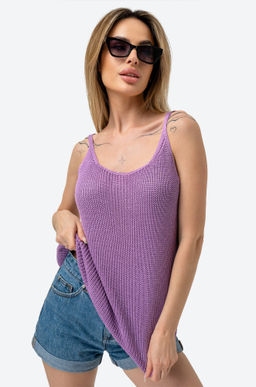 Женский вязаный топ на бретелях Happy Fox  фото 65