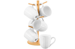 Подставка бамбуковая для 6 кружек 15,8*15,8*33 см - Elan gallery фото 10