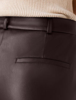 Прямые брюки из искусственной кожи - Vilatte фото 6