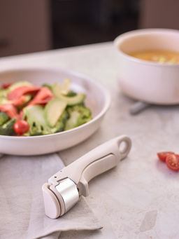 Набор посуды для приготовления со съемной ручкой smart ceramic, 7 предметов, цвета топленого молокатермо