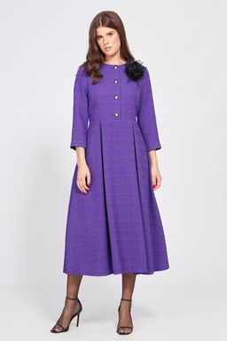 Платье твид 2495 фиолетовый - Eola фото 10