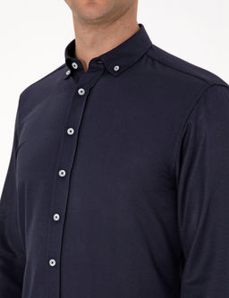 Lacivert Regular Fit Uzun Kollu G_mlek - Pierre cardin фото 7