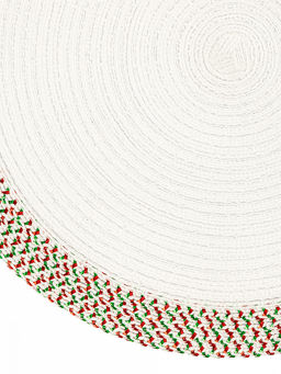 Салфетка сервировочная D38, 1 штука белый полиэстер - Denastia фото 3