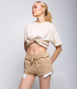 Шорты #КТ1234, бежевый