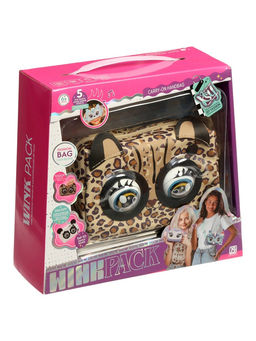 Музыкальная игрушка-сумочка "Котенок" звук, глазки моргают, леопард