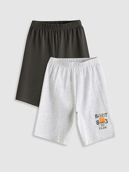 Beli Lastikli Erkek ?ocuk Pijama ?ort 2li