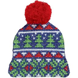 Klart набор для вышивания 8-398 Шапочка с елками 6 х 6.5 см