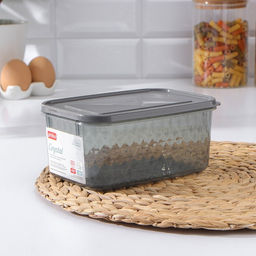 Контейнер для заморозки и хранения продуктов phibo «Кристалл», 1.3 л, 18×12.5×8 см, пластик, черный