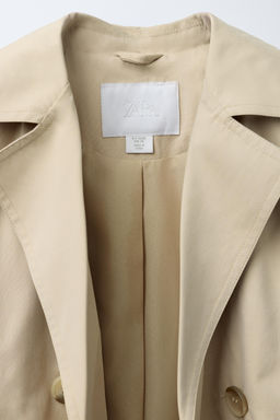 BASIC LONG TRENCH COAT - Zara фото 7