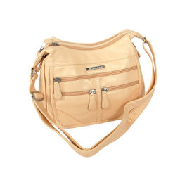 Сумка женская искусственная кожа Guecca-RY 1999, 2отд, плечевой ремень, св.бежевый SALE 261777