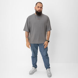 Футболка мужская MIST Ramen, серый, р. 52