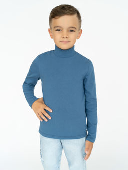 Джемпер-водолазка джинс 645 (122, 64)