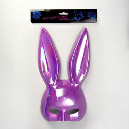 Маска карнавальная «Зайка», фиолетовый перелив