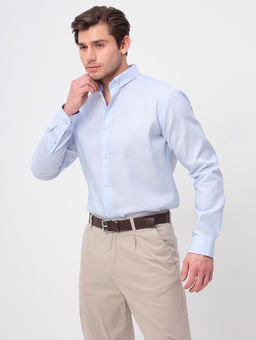 Сорочка мужская длинный рукав GREG 211/131/3350/Z/b  фото 4