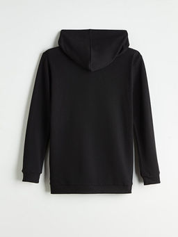 Kap??onlu Erkek ?ocuk Fermuarl? Sweatshirt