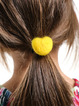 Резинка для волос Сердечко PR3609 желтый