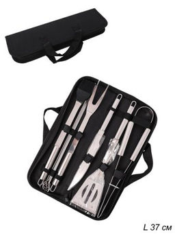 Набор для барбекю 9 предметов в чехле / D-444 /уп 12/