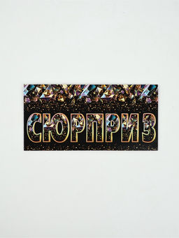 Цена за 10 шт. Конверт для денег «Сюрприз»80, 16,5 × 8 см