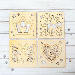 Цена за 10 шт. Ёлочные трафареты - украшения «Праздник»