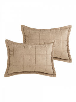 Наволочки декоративные вельвет 50x70 (2шт) бежевый