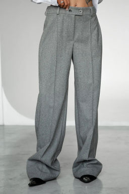 Брюки БР 627д Черно-серый