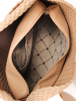 LACCOMA сумка СУ1053-0-бежевый эко кожа хлопок  фото 5