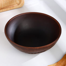 Салатник «Колос‎‎», 1 л, 18.5×6 см, красная глина