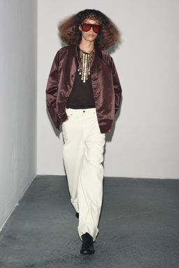 ZW COLLECTION SATIN JACKET